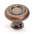 Dynasty Hardware Dynasty Hardware K-5104-AC Super Saver Rope Cabinet Knob; Antique Copper K-5104-AC